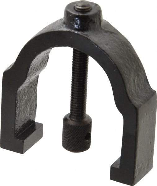 TESA Brown & Sharpe - 1 Inch Max Capacity of V, 1-5/8 Inch Long x 1-1/4 Inch Wide x 1-1/4 Inch High, V-Block Clamp - 90° V Angle, Hardened Steel Clamp, Use with Model 750-1 V-Block - Strong Tooling