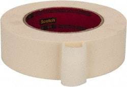 3M - 1-1/2" Wide x 60 Yd Long Tan Paper Masking Tape - Series 213, 6 mil Thick, 27 In/Lb Tensile Strength - Strong Tooling