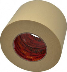 3M - 4" Wide x 60 Yd Long Tan Paper Masking Tape - Series 2693, 7.9 mil Thick, 29 In/Lb Tensile Strength - Strong Tooling