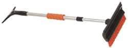 Value Collection - 48" Long, Telescoping Snowbroom & Ice Scraper - 9" Telescoping, Plastic & Metal - Strong Tooling