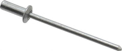 RivetKing - Size 42 Dome Head Aluminum Closed End Sealing Blind Rivet - Aluminum Mandrel, 0.063" to 1/8" Grip, 1/4" Head Diam, 0.129" to 0.133" Hole Diam, 0.36" Length Under Head, 1/8" Body Diam - Strong Tooling