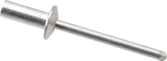 RivetKing - Size 64 Dome Head Aluminum Closed End Sealing Blind Rivet - Aluminum Mandrel, 0.188" to 1/4" Grip, 3/8" Head Diam, 0.192" to 0.196" Hole Diam, 0.531" Length Under Head, 3/16" Body Diam - Strong Tooling