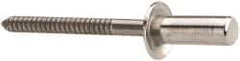 RivetKing - Size 64 Dome Head Stainless Steel Closed End Sealing Blind Rivet - Stainless Steel Mandrel, 0.188" to 1/4" Grip, 3/8" Head Diam, 0.192" to 0.196" Hole Diam, 0.531" Length Under Head, 3/16" Body Diam - Strong Tooling