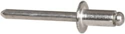 RivetKing - Size 84 Dome Head Aluminum Open End Blind Rivet - Aluminum Mandrel, 0.02" to 1/4" Grip, 1/2" Head Diam, 0.257" to 0.261" Hole Diam, 1/2" Length Under Head, 1/4" Body Diam - Strong Tooling