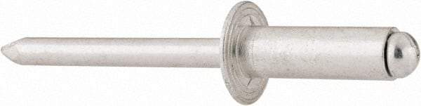 RivetKing - Size 88 Dome Head Aluminum Open End Blind Rivet - Aluminum Mandrel, 0.376" to 1/2" Grip, 1/2" Head Diam, 0.257" to 0.261" Hole Diam, 3/4" Length Under Head, 1/4" Body Diam - Strong Tooling