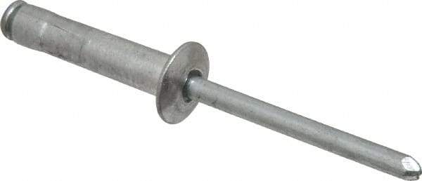 RivetKing - Size 68-610 Dome Head Aluminum Multi Grip Blind Rivet - Steel Mandrel, 1/2" to 0.67" Grip, 3/8" Head Diam, 0.192" to 0.196" Hole Diam, 0.952" Length Under Head, 3/16" Body Diam - Strong Tooling