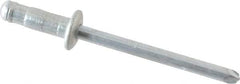 RivetKing - Size 52-53 Dome Head Steel Multi Grip Blind Rivet - Steel Mandrel, 0.056" to 0.196" Grip, 0.312" Head Diam, 0.192" to 0.196" Hole Diam, 0.437" Length Under Head, 5/32" Body Diam - Strong Tooling