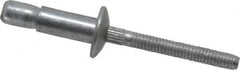 RivetKing - Size 86 Dome Head Aluminum Structural with Locking Stem Blind Rivet - Aluminum Mandrel, 0.08" to 3/8" Grip, 0.525" Head Diam, 0.261" to 0.272" Hole Diam, 0.56" Length Under Head, 1/4" Body Diam - Strong Tooling