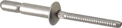 RivetKing - Size 67 Dome Head Stainless Steel Structural with Locking Stem Blind Rivet - Stainless Steel Mandrel, 0.214" to 0.437" Grip, 0.385" Head Diam, 0.194" to 0.204" Hole Diam, 0.572" Length Under Head, 3/16" Body Diam - Strong Tooling