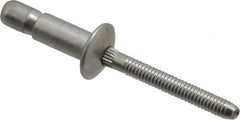 RivetKing - Size 86 Dome Head Stainless Steel Structural with Locking Stem Blind Rivet - Stainless Steel Mandrel, 0.08" to 3/8" Grip, 0.525" Head Diam, 0.261" to 0.276" Hole Diam, 0.56" Length Under Head, 1/4" Body Diam - Strong Tooling