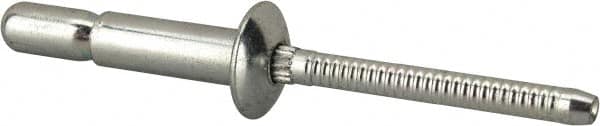 RivetKing - Size 67 Dome Head Steel Structural with Locking Stem Blind Rivet - Steel Mandrel, 0.214" to 0.437" Grip, 0.385" Head Diam, 0.194" to 0.204" Hole Diam, 0.572" Length Under Head, 3/16" Body Diam - Strong Tooling