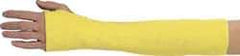 MCR Safety - Yellow Kevlar Cut Resistant Sleeve - 18" Long Sleeve, Made with Thumb Hole - Strong Tooling