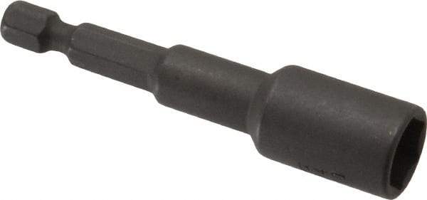 Wera - 10mm Nonmagnetic Nutsetter - 1/4" Hex Drive, 2-5/8" OAL, 9/16" Socket Nose Diam - Strong Tooling