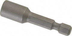 Wera - 6mm Nonmagnetic Nutsetter - 1/4" Hex Drive, 2" OAL, 7/16" Socket Nose Diam - Strong Tooling