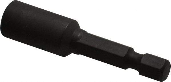 Wera - 7mm Nonmagnetic Nutsetter - 1/4" Hex Drive, 2" OAL, 7/16" Socket Nose Diam - Strong Tooling