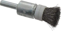 Anderson - 1/2" Brush Diam, Crimped, Flared End Brush - 1/4" Diam Shank, 20,000 Max RPM - Strong Tooling