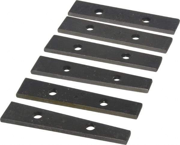 Value Collection - 0.5 to 5° Angle, 3-1/2 Inch Long, Angle Block Set - 5/32 Inch Thick, 55-60 Rc Hardness, 6 Pieces - Strong Tooling