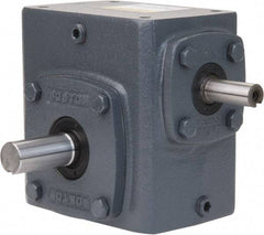 Boston Gear - 3-1/4 Centerline Distance, 10:1, 175 RPM Output, 7-3/4 Input Horsepower, 2,532 Lbs. Max Torque, Speed Reducer - Part No. 732-10-G, 7/8" Shaft Diam, Single Shaft Left, 7/8" Bore, 6-3/4" High - Strong Tooling