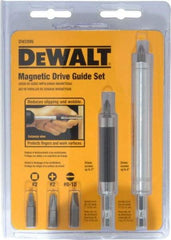 DeWALT - 7 Piece, Magnetic Drive Guide Set - #2, 1/4" Hex Drive, Phillips, Square, Slotted Point - Strong Tooling