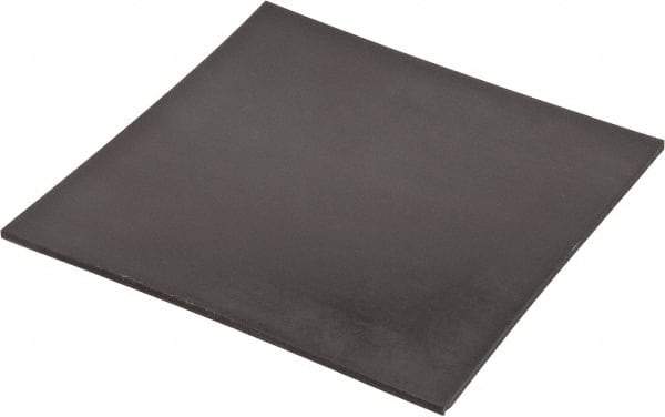 Made in USA - 12" Long, 12" Wide, 1/4" Thick, Neoprene Rubber Foam Sheet - 35 to 45 Durometer, Black, -20 to 220°F, 800 psi Tensile Strength, Stock Length - Strong Tooling