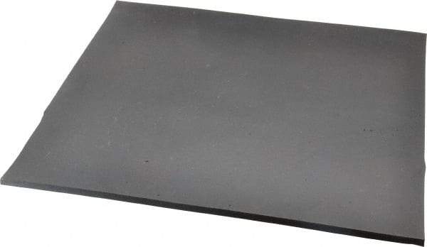 Made in USA - 12" Long, 12" Wide, 1/4" Thick, Neoprene Rubber Foam Sheet - 65 to 75 Durometer, Black, -20 to 220°F, 1,000 psi Tensile Strength, Stock Length - Strong Tooling