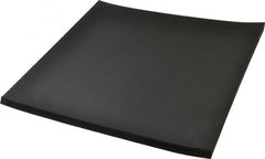 Made in USA - 12" Long, 12" Wide, 1/2" Thick, Neoprene Rubber Foam Sheet - 65 to 75 Durometer, Black, -20 to 220°F, 1,000 psi Tensile Strength, Stock Length - Strong Tooling