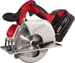 Milwaukee Tool - 28 Volt, 6-7/8" Blade, Cordless Circular Saw - 3,200 RPM, 2 Lithium-Ion Batteries Included - Strong Tooling