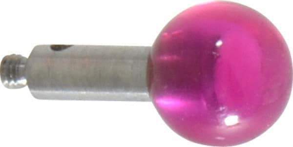 SPI - 8 mm Ball Diameter, M2 Thread, Ruby Point Ball Tip CMM Stylus - 12 mm Overall Length - Strong Tooling