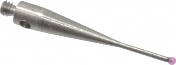 SPI - 1 mm Ball Diameter, M2 Thread, Ruby Point Ball Tip CMM Stylus - 20 mm Overall Length - Strong Tooling