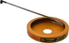 Made in USA - 0.001 Inch Graduation, 132 to 144 Inch Measurement, Spring Steel Diameter Tape Measure - 1/2 Inch Wide, 0.01 Inch Thick - Strong Tooling