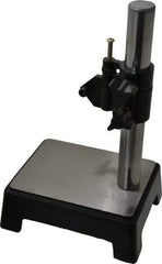 Value Collection - Steel, Rectangular Base, Comparator Gage Stand - 8-1/2" High, 5-1/2" Base Length x 4-1/4" Base Width x 2.16" Base Height, Includes Holder - Strong Tooling