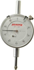 Peacock - 1/2" Range, 0-100 Dial Reading, 0.001" Graduation Dial Drop Indicator - 2-3/64" Dial, 0.001" Accuracy, Revolution Counter - Strong Tooling