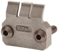 Mitee-Bite - 2-1/2mm Clamping Height, 880 Lb Clamping Pressure, Standard Height Single Stop Positioning Stop - 2-1/2mm Jaw Height, Spring Steel, Series Mitee-Bite Kopal Mini Clamps - Strong Tooling