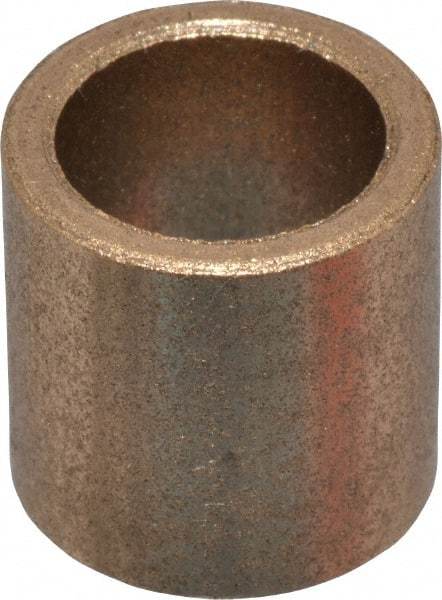 Boston Gear - 3/8" Inside x 1/2" Outside Diam, Oil Impregnated Bronze SAE-841 Sleeve Bearing - 1/2" OAL - Strong Tooling