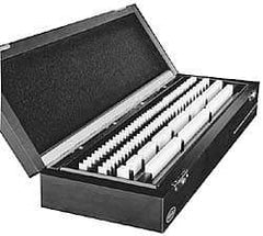 Mahr - 81 Piece, 0.1001 to 4", Grade 2, Ceramic Gage Block Set - Rectangular - Strong Tooling