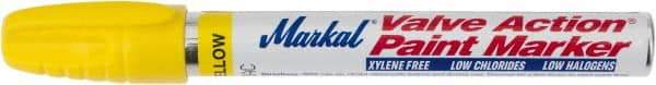 Markal - Yellow Permanent Marker - Felt Tip - Strong Tooling