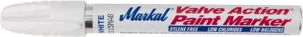 Markal - White Lead-Free Paint Marker - Alcohol Base Ink - Strong Tooling