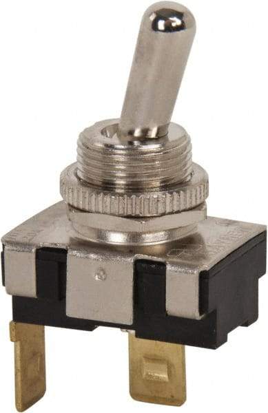 GC/Waldom - SPST Heavy Duty On-Off Toggle Switch - Quick Connect Terminal , Bat Handle Actuator, 3/4 hp at 125/250 VAC hp, 125 VAC at 20 A & 250 VAC at 10 A - Strong Tooling