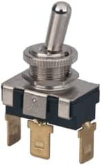 GC/Waldom - SPDT Heavy Duty On-On Toggle Switch - Quick Connect Terminal , Bat Handle Actuator, 3/4 hp at 125/250 VAC hp, 125 VAC at 20 A & 250 VAC at 10 A - Strong Tooling