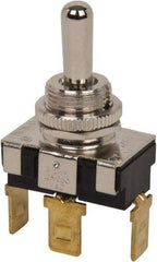 GC/Waldom - SPDT Heavy Duty On-Off-On Toggle Switch - Quick Connect Terminal , Bat Handle Actuator, 3/4 hp at 125/250 VAC hp, 125 VAC at 20 A & 250 VAC at 10 A - Strong Tooling