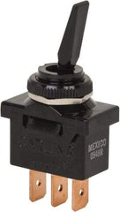 GC/Waldom - SPDT Medium Duty On-On Toggle Switch - Spade Terminal, Paddle Handle Actuator, 1/2 hp at 125/250 VAC hp, 125 VAC at 10 A & 250 VAC at 5 A - Strong Tooling