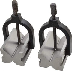 Value Collection - 17.46 to 1-1/2" Capacity, 90° Angle, Tool Steel V-Block - 2-3/4" Long x 1-3/4" Wide x 1-7/16" High, Sold as 2 Block Set - Strong Tooling