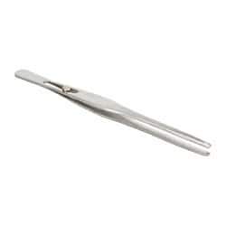 Value Collection - 6-1/2" OAL Stainless Steel Assembly Tweezers - Slide Lock, Blunt Points - Strong Tooling