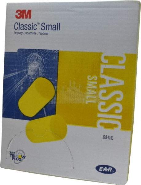 3M - Disposable, Uncorded, 29 dB, Barrel Earplugs - Yellow, 200 Pairs - Strong Tooling