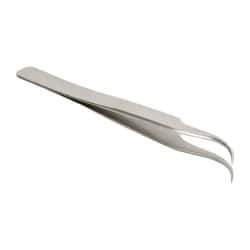 Erem - 4-3/8" OAL 7-SA Precision Tweezers - Curved Precision Tip - Strong Tooling