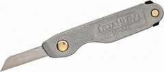 Stanley - 4-1/4" OAL, Straight Pocket Knife - 1 Blade - Strong Tooling