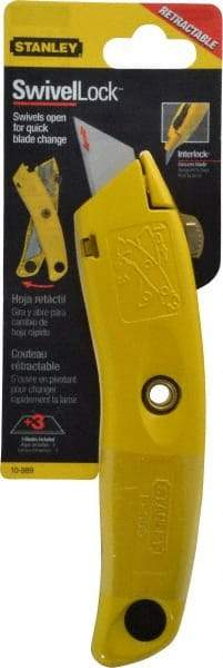 Stanley - Retractable Utility Knife - 3 Blades Included - Strong Tooling