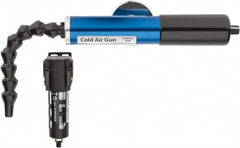 Vortec - 8" Long Hose, 900 BTU/Hr Air Capacity, 1 Outlet, Cold Air Gun Kit - 10-5/8" Tank/Unit Length, 6.63" High Tank/Unit, Includes Adjustable Cold Air Gun, Magnetic Base, 5 Micron Auto-Drain Filter - Strong Tooling