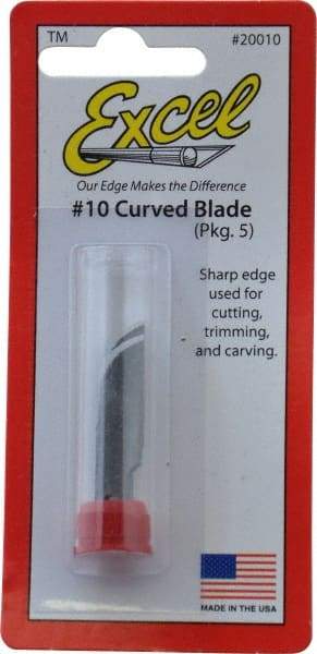 Excel - 5 Piece Steel Hobby Blade - 1-7/16" OAL - Strong Tooling