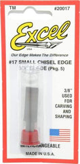 Excel - 5 Piece Steel Hobby Blade - 1-1/2" OAL - Strong Tooling